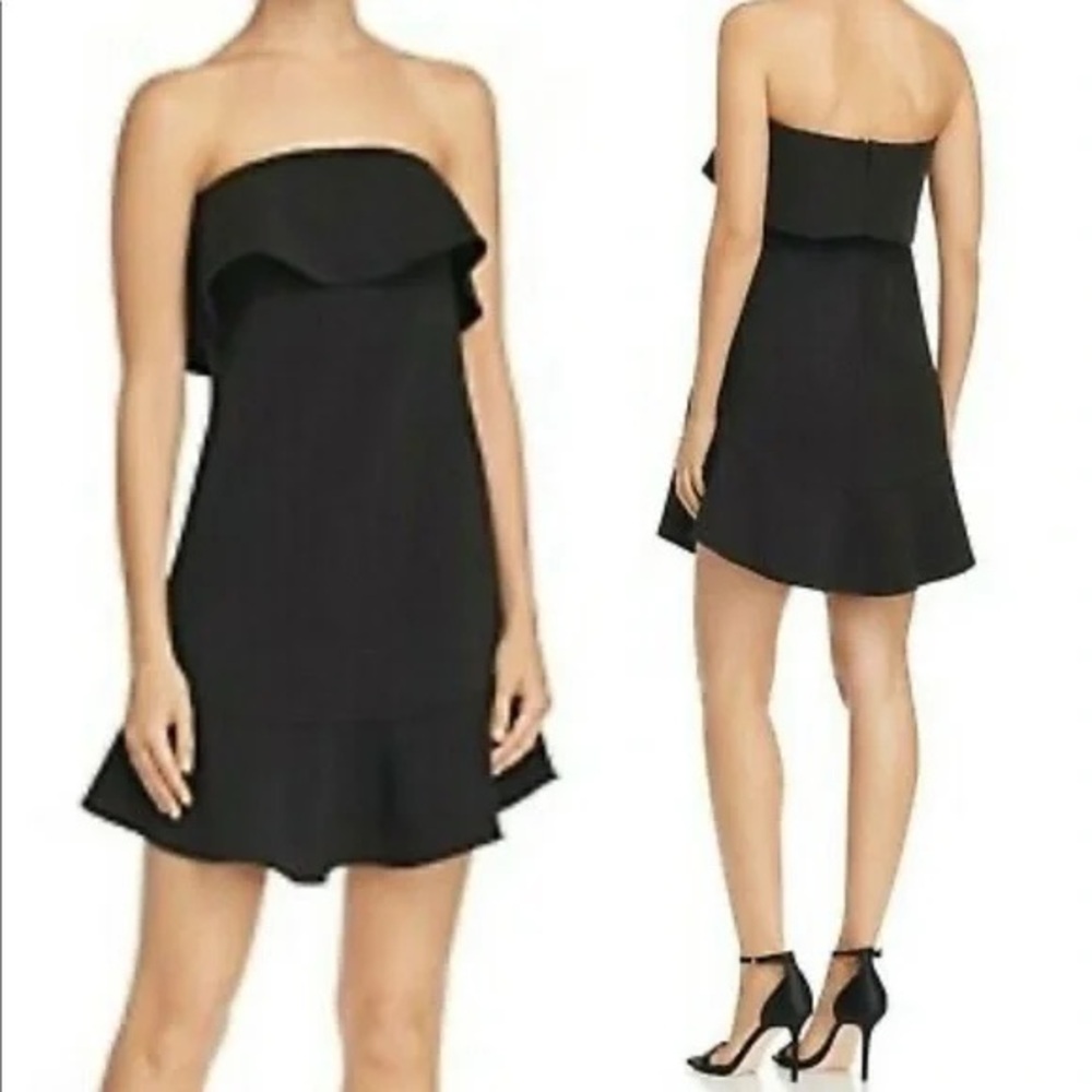 Elegant Black Strapless Dress